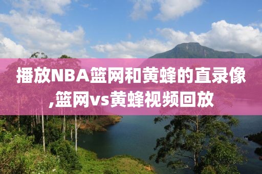 播放NBA篮网和黄蜂的直录像,篮网vs黄蜂视频回放