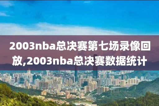 2003nba总决赛第七场录像回放,2003nba总决赛数据统计