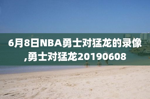 6月8日NBA勇士对猛龙的录像,勇士对猛龙20190608