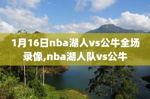 1月16日nba湖人vs公牛全场录像,nba湖人队vs公牛